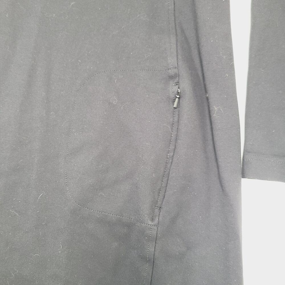 Duluth Trading Co. Women's Wearwithall Ponte Knit Dress Black Stretch Large - Picture 4 of 11